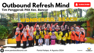 Tim Penggerak PKK Kec Bancar Outbound di Wisata Pantai Kelapa Tuban